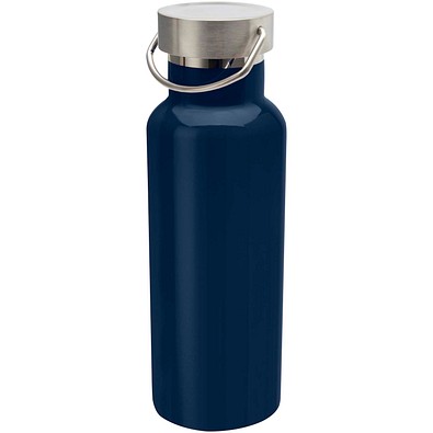 Thor 500 ml RCS-zertifizierte Trinkflasche aus Edelstahl, navy