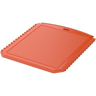 Thrym rechteckiger Eiskratzer aus recyceltem Kunststoff, orange