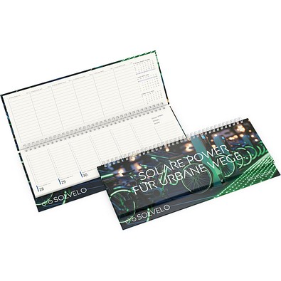 Tisch-Querkalender Compact Recycling-Kalendariumspapier, Hardcover Papier matt