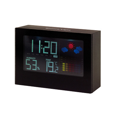 Tischuhr COLOUR,schwarz