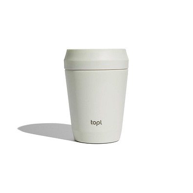 Topl-Trinkbecher aus rec. Stahl mit 360-Grad-Deckel 236ml, braun