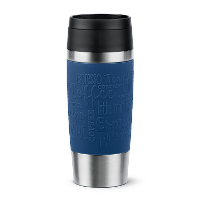 EMSA Travel Mug Isolierbecher Classic, 360 ml, dunkelblau