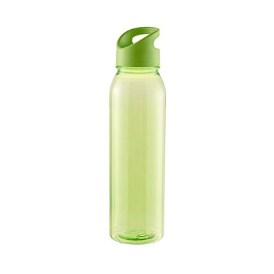 Trinkflasche Active Wave, 650 ml , RENEW, transparent-lime/lime