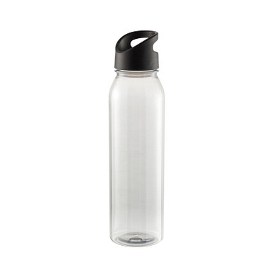 Trinkflasche Active Wave, 650 ml, transparent/schwarz