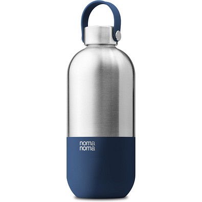 Trinkflasche Edelstahl, Blau 1000ml, Blau