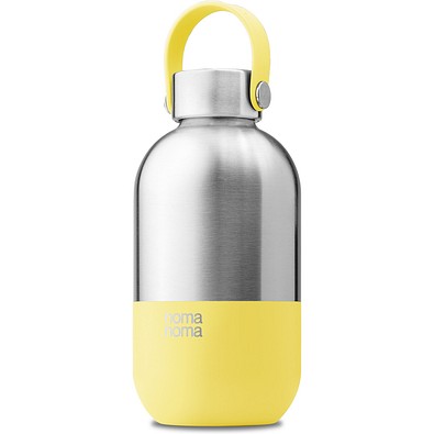 Trinkflasche Edelstahl, Gelb 500ml, Gelb