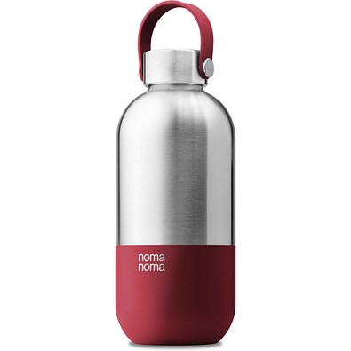Trinkflasche Edelstahl, Rot 750ml, Rot