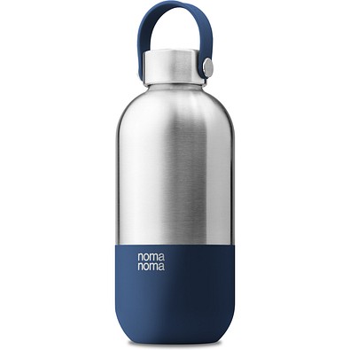 Trinkflasche Edelstahl, Blau 750ml, Blau