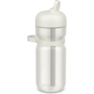 trinkflasche flip sport 600 ml - ceramic white , weiß