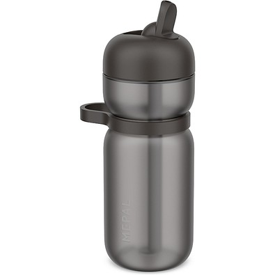 trinkflasche flip sport 600 ml - graphite black , schwarz