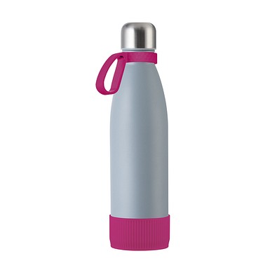 Trinkflasche RETUMBLER-myTOULON, grau/magenta/magenta