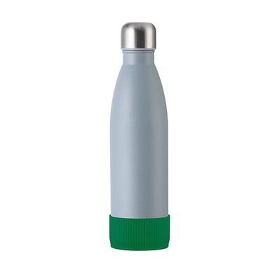 Trinkflasche RETUMBLER-myTOULON, grau, Sleeve grün