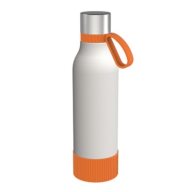 Trinkflasche RETUMBLER-myTOULON II 820, weiß/orange/orange