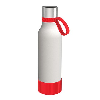 Trinkflasche RETUMBLER-myTOULON II 820, weiß/rot/rot