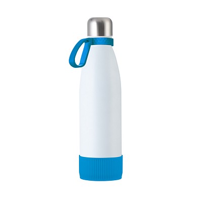 Trinkflasche RETUMBLER-myTOULON, weiß/hellblau/hellblau