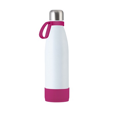 Trinkflasche RETUMBLER-myTOULON, weiß/magenta/magenta