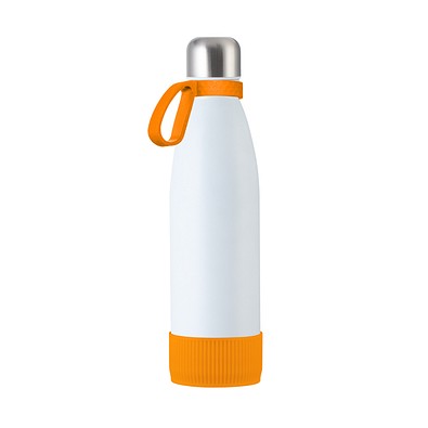 Trinkflasche RETUMBLER-myTOULON, weiß/orange/orange