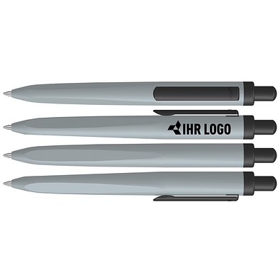 uma® Metall-Kugelschreiber TRION, hellgrau