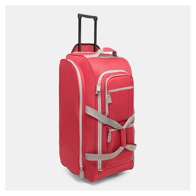 Trolley-Reisetasche 9P,grau, rot