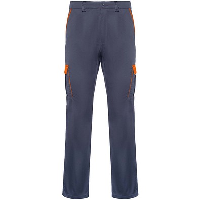 Trooper Arbeitshose, 250 g/m 2, blei/orange, 38