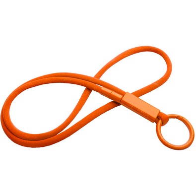 Tubyard Lanyard mit Band aus recyceltem Kunststoff, orange
