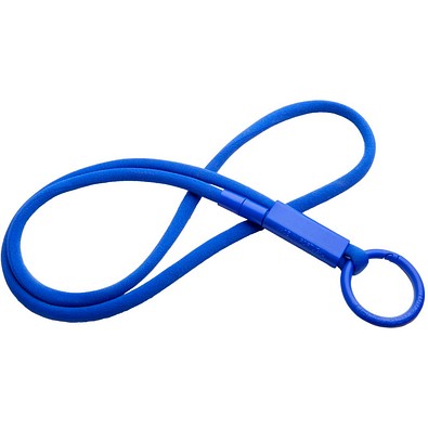 Tubyard Lanyard mit Band aus recyceltem Kunststoff, Ozeanblau