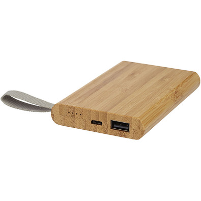 Tulda 5000 mAh Powerbank aus Bambus, holz