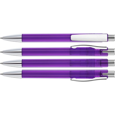 uma® CANDY transparent M SI Druckkugelschreiber, violett