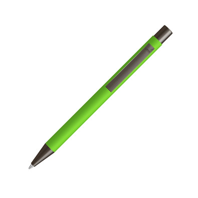 uma® Metall-Kugelschreiber Straight Gum, blaue Mine, apfelgrün