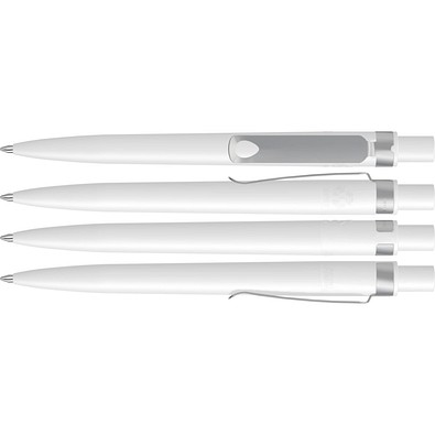 uma® RECYCLED PET PEN CORE F Druckkugelschreiber, weiss