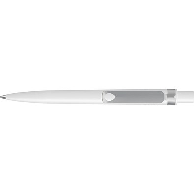 uma® RECYCLED PET PEN CORE F Druckkugelschreiber, weiss