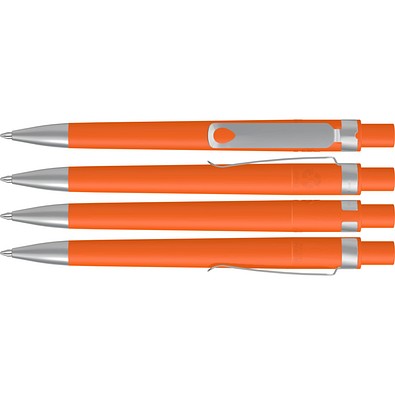 uma® RECYCLED PET PEN CORE F SI Druckkugelschreiber, orange