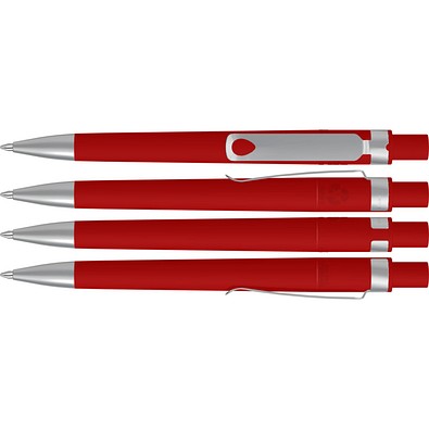 uma® RECYCLED PET PEN CORE SI GUM Druckkugelschreiber, rot