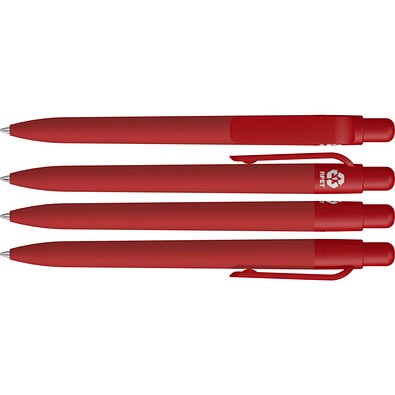 uma® RECYCLED PET PEN FUTURE F GUM Druckkugelschreiber, rot