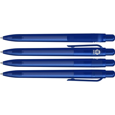 uma® RECYCLED PET PEN FUTURE frozen Druckkugelschreiber, dunkelblau