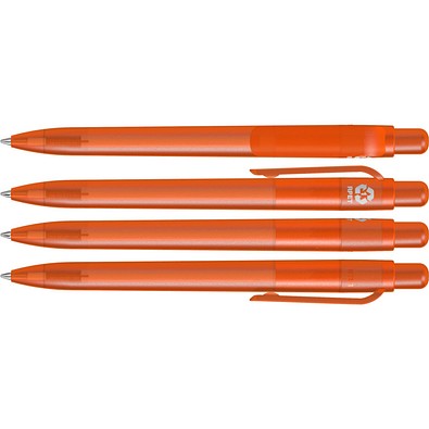 uma® RECYCLED PET PEN FUTURE frozen Druckkugelschreiber, orange