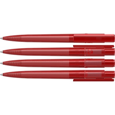 uma® RECYCLED PET PEN PRO frozen Druckkugelschreiber, rot