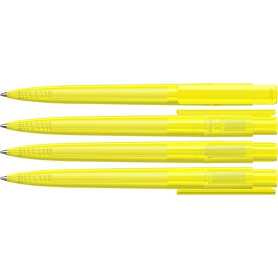 uma® RECYCLED PET PEN PRO transparent Druckkugelschreiber, gelb