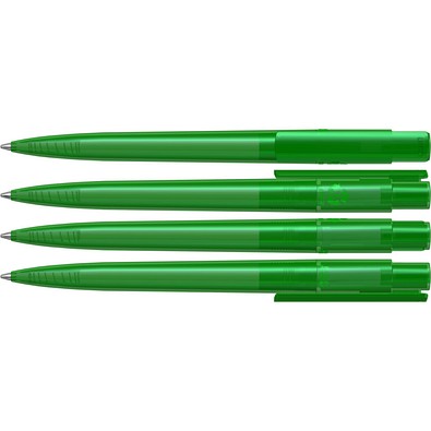 uma® PET PEN PRO transparent Druckkugelschreiber, grün
