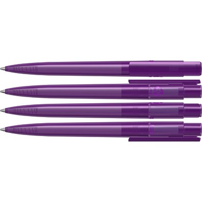 uma® RECYCLED PET PEN PRO transparent Druckkugelschreiber, violett