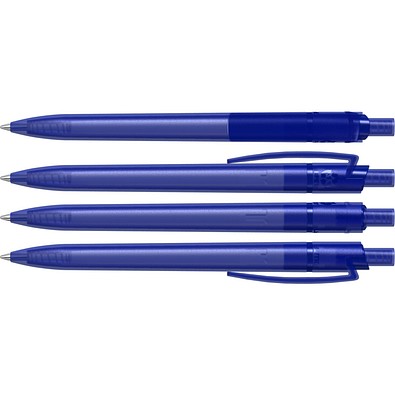 uma® RECYCLED PET PEN STEP frozen Druckkugelschreiber, blau