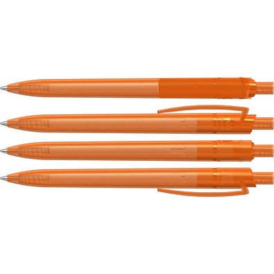 uma® RECYCLED PET PEN STEP frozen Druckkugelschreiber, orange