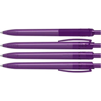uma® RECYCLED PET PEN STEP frozen Druckkugelschreiber, violett
