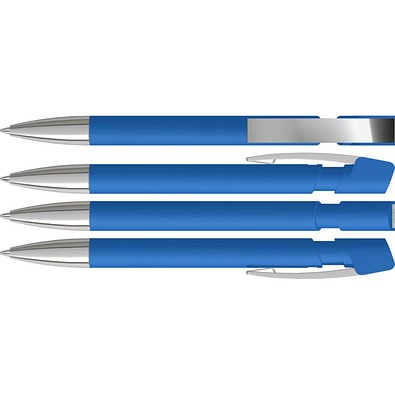 uma® SKY M SI GUM Druckkugelschreiber, mittelblau
