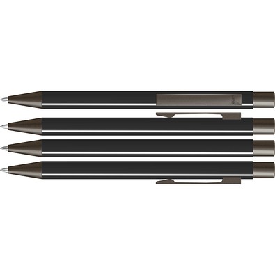 uma® STRAIGHT B Druckbleistift, schwarz