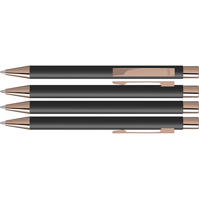 uma® STRAIGHT RO-GO Druckkugelschreiber, schwarz