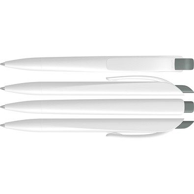 uma® STREAM Druckkugelschreiber, grau