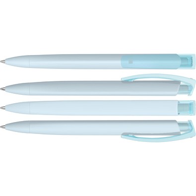 uma® Kugelschreiber TRINITY GUM, blaue Mine, pastell blau