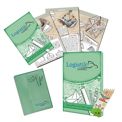 Upcycling-Set, individuell, Zeitungspapier, 1-seit. Druck