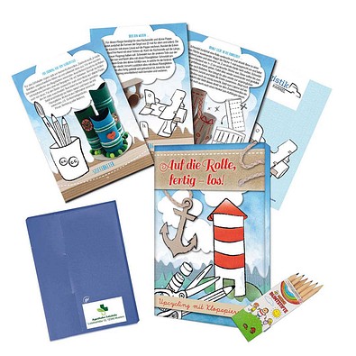 Upcycling-Set, Standard, Toilettenpapierrollen, 1-seit. Druck